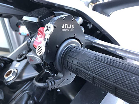 Universal Stainless Steel Throttle Lock Cruise Control Assist For Motorcycles - Black, 2 Year Warranty, Fits 2009-2023 Models