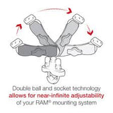 RAM - QUICK-GRIP - SOPORTE CON FIJACIÓN A MANILLAR PARA SMARTPHONE XL - B SIZE