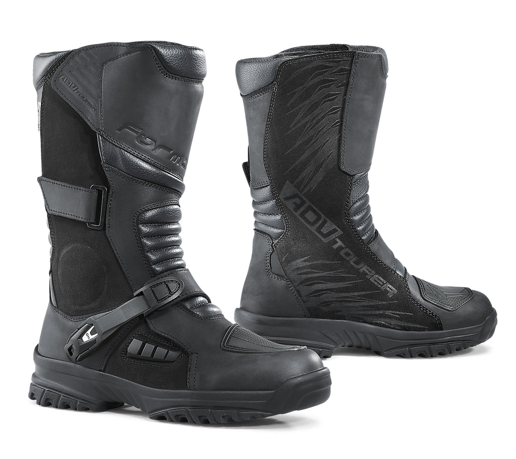 Botas Moto Trail/aventure Cuero Impermeable Con Protecciones